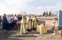 Закладка храма в Бийске 1997 год